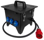 ARDEBO.de - POWER X-Line L Vollgummiverteiler Zuleitung mit CEE-St. 32 A, 3 × Schutzkontakt (3 × LS), 2 × SiRoX