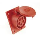 ARDEBO.de - CEE-Anbaudose IP44, 5-polig, 400 V, 6 h, schräg 16 A 80 x 97 mm SiRoX