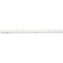 ARDEBO.de - 1-Phasen Gabelschiene, 90° gebogen, isoliert 57 x 1 Pol, 1.000 mm lang