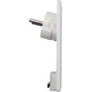 ARDEBO.de - Kunststoff-Schutzkontakt-Stecker, flache Ausführung weiß