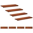 Treppenstufen 8 stk. 100 x 25 x 2 cm Braun Massivholz Buche