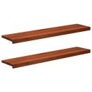 ARDEBO.de - Fensterbänke 2 stk. Braun 110 x 30 x 2 cm Massivholz Buche