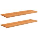 ARDEBO.de - Fensterbänke 2 stk. Hellbraun 140 x 40 x 2 cm Massivholz Buche