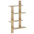 ARDEBO.de - Wandregal Sonoma Eiche 61 x 13.5 x 105 cm Holzwerkstoff