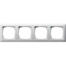 ARDEBO.de - Abdeckrahmen 4-fach System 55 reinweiß glänzend