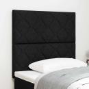 LED Kopfteil Schwarz 90 cm Stoff