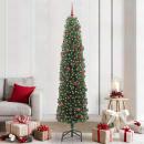 Künstlicher Weihnachtsbaum mit 300 LEDs mit Ständer Grün 210 cm