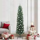 Künstlicher Weihnachtsbaum mit 300 LEDs mit Ständer Grün 210 cm