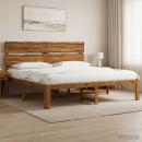 Doppelbettgestell mit Kopfteil ROSTOCK Natur 193 x 203 cm