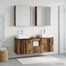 Badezimmerschrank-Set 5 stk. Altholz Holzwerkstoff