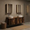 Badezimmerschrank-Set 5 stk. Altholz Holzwerkstoff