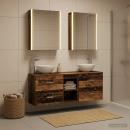 Badezimmerschrank-Set 5 stk. Altholz Holzwerkstoff