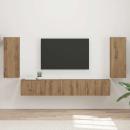 TV-Schrankset 4 stk. Artisan-Eiche Holzwerkstoff