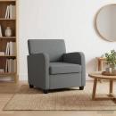 Sessel Dunkelgrau Stoff