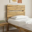 Kopfteil mit Live Edge ROSTOCK Weiß 75 cm Massivholz Akazie