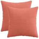 Kissenbezug 2 pcs HEERLEN Rot-Orange 45 x 45 cm Cord
