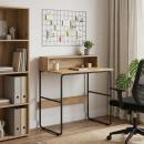 ARDEBO.de - Schreibtisch mit Stauraum Artisan-Eiche 80 x 50 x 91 cm