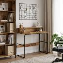 ARDEBO.de - Schreibtisch mit Stauraum Altholz 100 x 50 x 91 cm