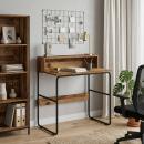 ARDEBO.de - Schreibtisch mit Stauraum Altholz 80 x 50 x 91 cm
