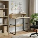ARDEBO.de - Schreibtisch mit Stauraum Sonoma-Eiche 80 x 50 x 91 cm