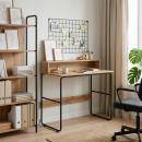 ARDEBO.de - Schreibtisch mit Stauraum Artisan-Eiche 100 x 50 x 91 cm