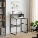 ARDEBO.de - Schreibtisch mit Stauraum Sonoma-Grau 60 x 50 x 91 cm