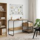 ARDEBO.de - Schreibtisch mit Stauraum Artisan-Eiche 131,5 x 50 x 75,5 cm
