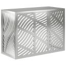 ARDEBO.de - Klimaanlagenabdeckung Silber 110 x 50 x 80 cm Verzinkter Stahl