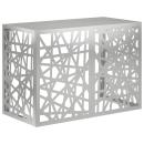 ARDEBO.de - Klimaanlagenabdeckung Silber 100 x 50 x 70 cm Verzinkter Stahl