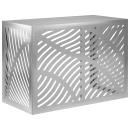 ARDEBO.de - Klimaanlagenabdeckung Silber 100 x 50 x 70 cm Verzinkter Stahl