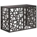 ARDEBO.de - Klimaanlagenabdeckung Schwarz 100 x 50 x 70 cm Stahl