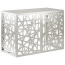 ARDEBO.de - Klimaanlagenabdeckung Silber 100 x 50 x 70 cm Edelstahl