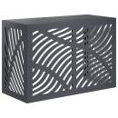 ARDEBO.de - Klimaanlagenabdeckung Anthrazit 90 x 40 x 60 cm Stahl