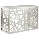 ARDEBO.de - Klimaanlagenabdeckung Silber 90 x 40 x 60 cm Edelstahl