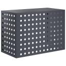 ARDEBO.de - Klimaanlagenabdeckung Anthrazit 100 x 50 x 70 cm Stahl