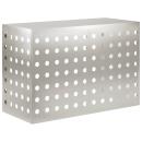 ARDEBO.de - Klimaanlagenabdeckung Silber 90 x 40 x 60 cm Edelstahl