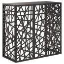 ARDEBO.de - Klimaanlagenabdeckung Schwarz 110 x 50 x 105 cm Stahl