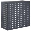 ARDEBO.de - Klimaanlagenabdeckung Anthrazit 110 x 50 x 105 cm Stahl