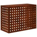 ARDEBO.de - Klimaanlagenabdeckung Rostoptik 110 x 50 x 80 cm