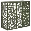 ARDEBO.de - Klimaanlagenabdeckung Olivgrün 110 x 50 x 105 cm Stahl