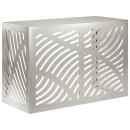 ARDEBO.de - Klimaanlagenabdeckung Silber 90 x 40 x 60 cm Edelstahl