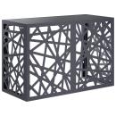ARDEBO.de - Klimaanlagenabdeckung Anthrazit 90 x 40 x 60 cm Stahl