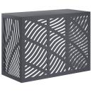 ARDEBO.de - Klimaanlagenabdeckung Anthrazit 110 x 50 x 80 cm Stahl