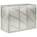 ARDEBO.de - Klimaanlagenabdeckung Silber 110 x 50 x 80 cm Edelstahl