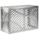 ARDEBO.de - Klimaanlagenabdeckung Silber 90 x 40 x 60 cm Verzinkter Stahl