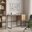 ARDEBO.de - Schreibtisch mit Stauraum Artisan-Eiche 100 x 50 x 75 cm