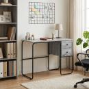 ARDEBO.de - Schreibtisch mit Stauraum Sonoma-Grau 100 x 50 x 75 cm