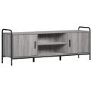 ARDEBO.de - TV-Schrank 133 x 33 x 50 cm Sonoma-Grau Holzwerkstoff