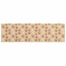 ARDEBO.de - Küchen Teppich Beige Pfoten 180 x 60 cm 100% Polyamid Waschbar