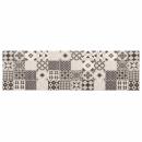 ARDEBO.de - Küchen Teppich Graues Mosaik 300 x 60 cm 100% Polyamid Waschbar
